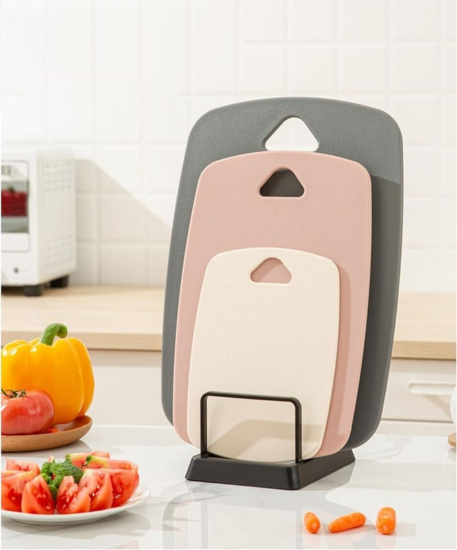 Versatile 3-Piece Cutting Board Set in Elegant Pink – BPA-Free & Easy to Clean gallery