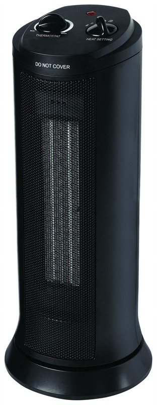 17" Tower Heater, Ceramic, Oscillating, Portable with Carry Handle, 1,500 Watts, gallery