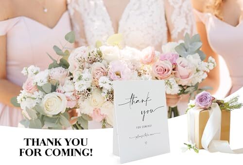 Thank You for Coming Please Take One Sign(8 x 11 Inch Table Sign with Holder) gallery