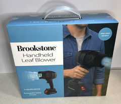 NIB BROOKSTONE HANDHELD LEAF & DEBRIS BLOWER 21,000 RPM RECHARGABLE BATTERY