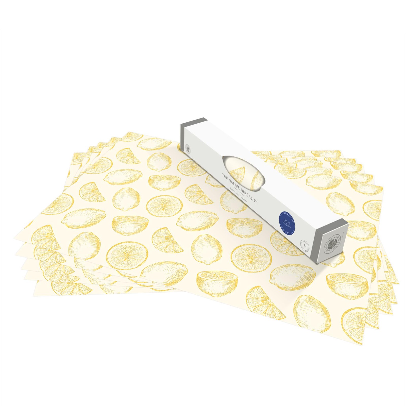 UNSCENTED & Wipe Clean Drawer Liners with a Yellow Lemons Design - Perfect fo... gallery