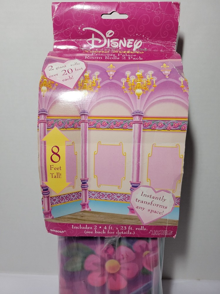 Disney Princess Palace Birthday Backdrop 8ft X 23ft Party Decor Wall Scene🌸RARE