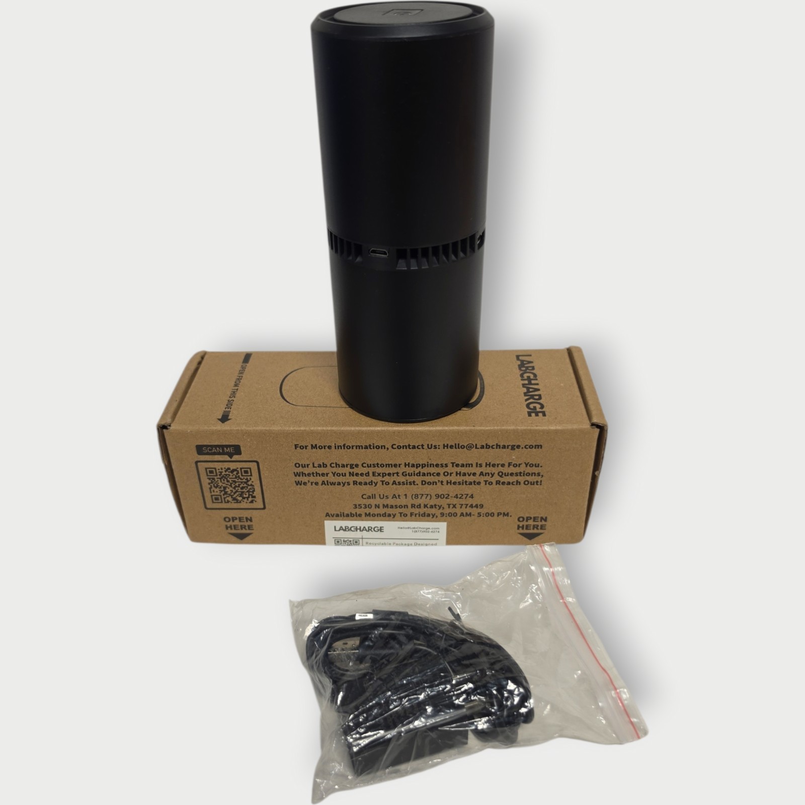 LabCharge Air Purifier, Ionic1611k, Micro Input 5V 1000mA NEW OPEN BOX gallery