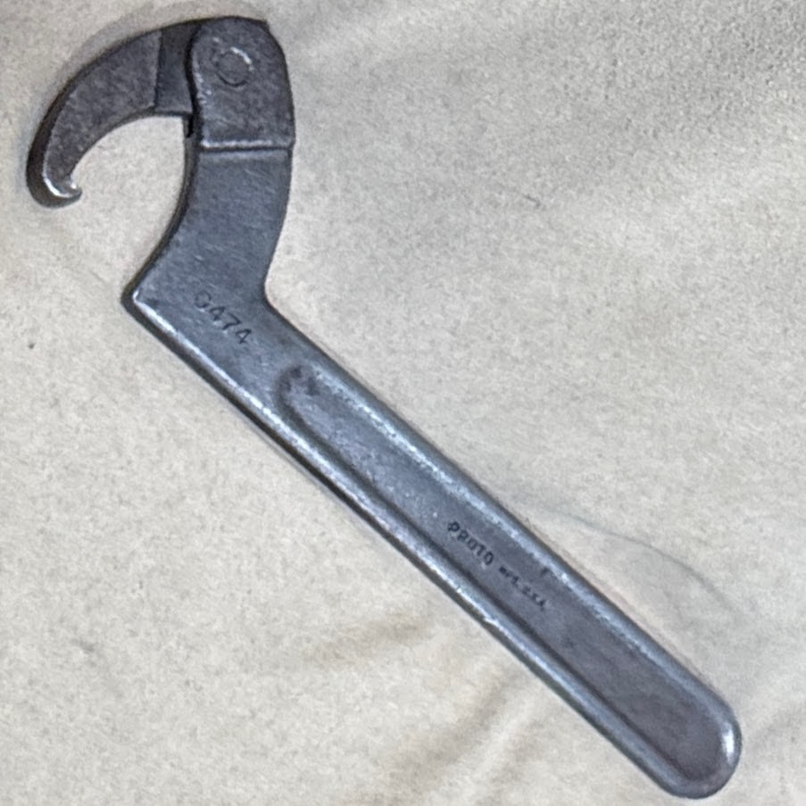 Proto Tools USA C474 Adjustable Hook Spanner Wrench 2"-4-3/4" Excellent