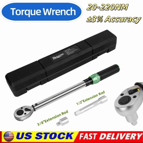 ✅Torque Wrench Adjustable Digital/Mechanical Torque Wrench 1/2'' 3/8" 1/4''Drive gallery
