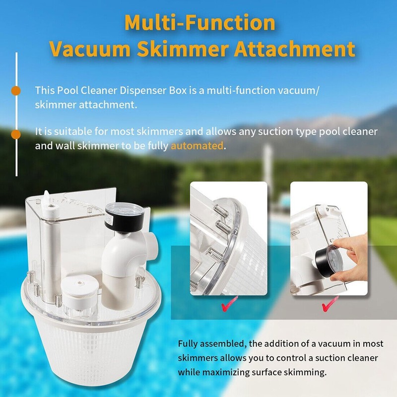 Part for R211100 Vac-Mate Pool Cleaner Dispenser Box Vacuum Skimmer Attachment gallery