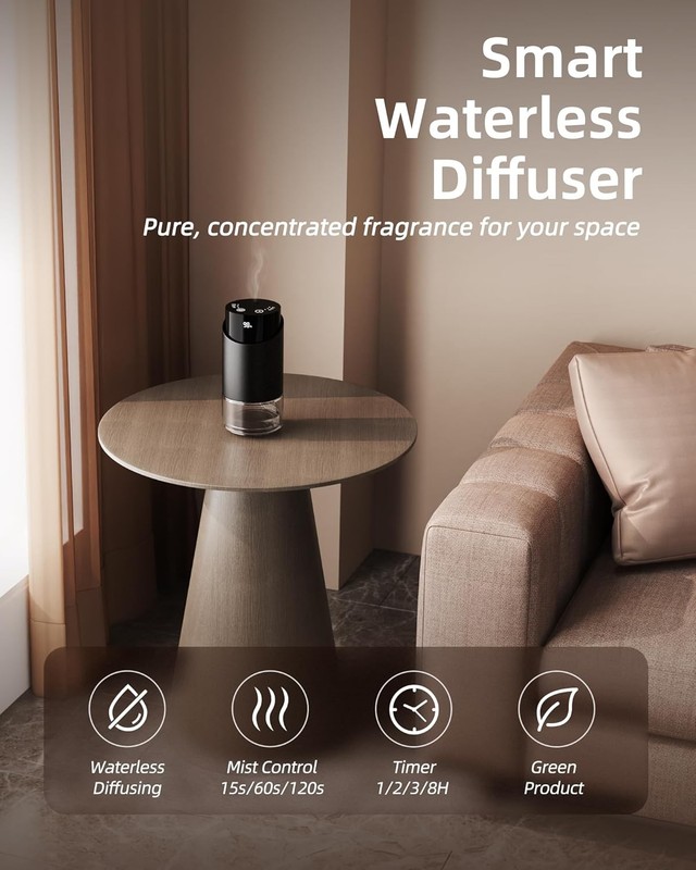 Waterless Essential Oil Diffuser Aromatherapy Scent Diffusers for Home Large gallery