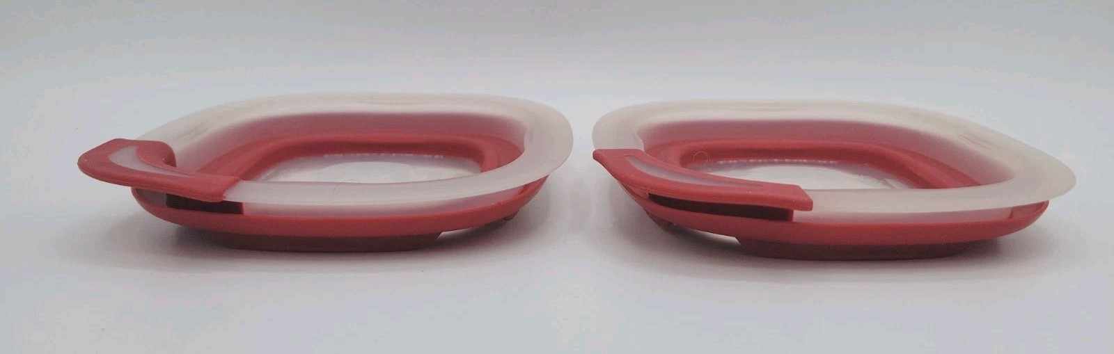 2 Rubbermaid Glass Replacement LIDS ONLY Small 4.5in 1Q68 Easy Find USA Made gallery