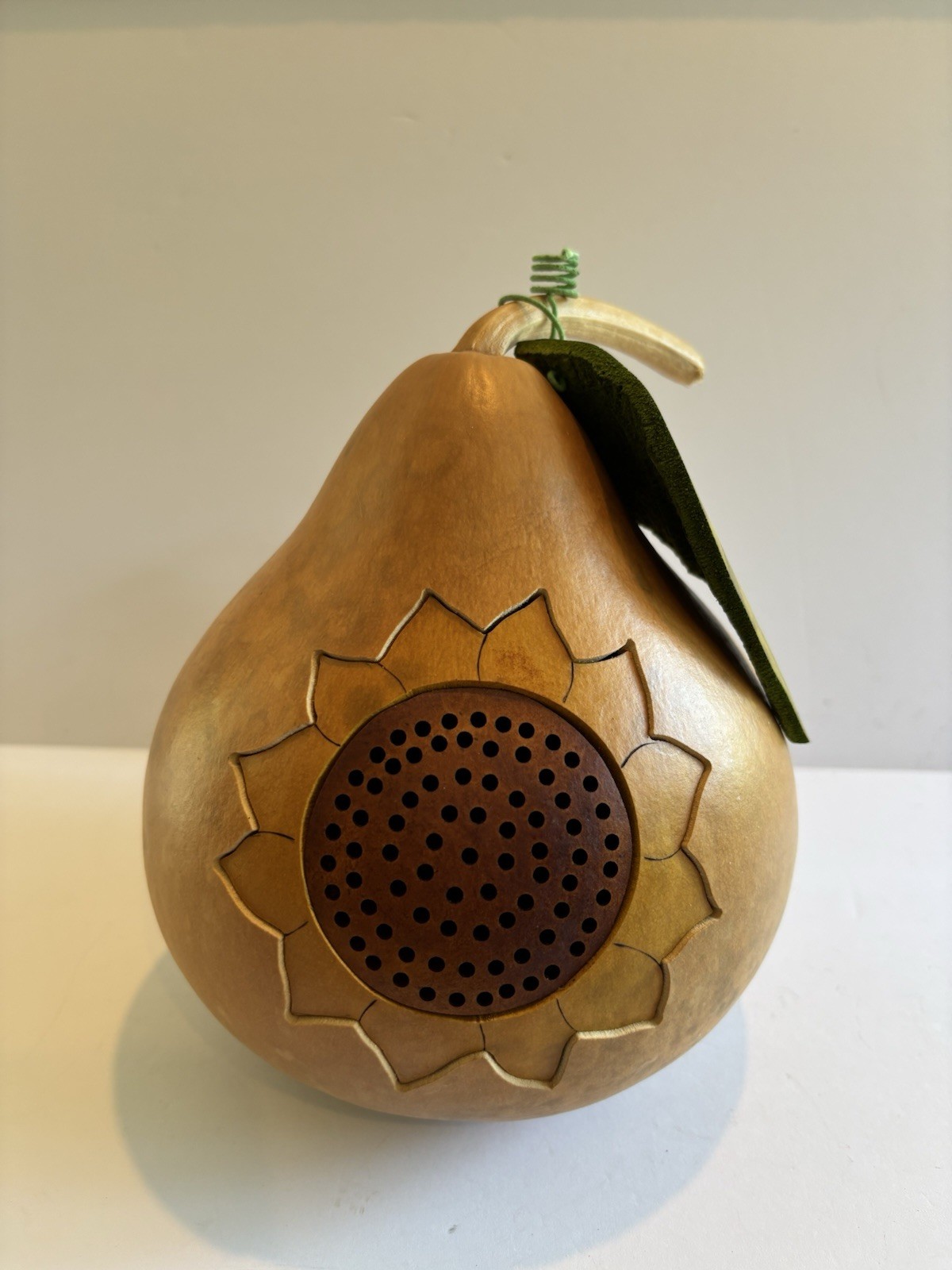 Meadowbrook Gourds Lighted Sunflower Pear Luminary Light NWT Summer Fall Decor gallery