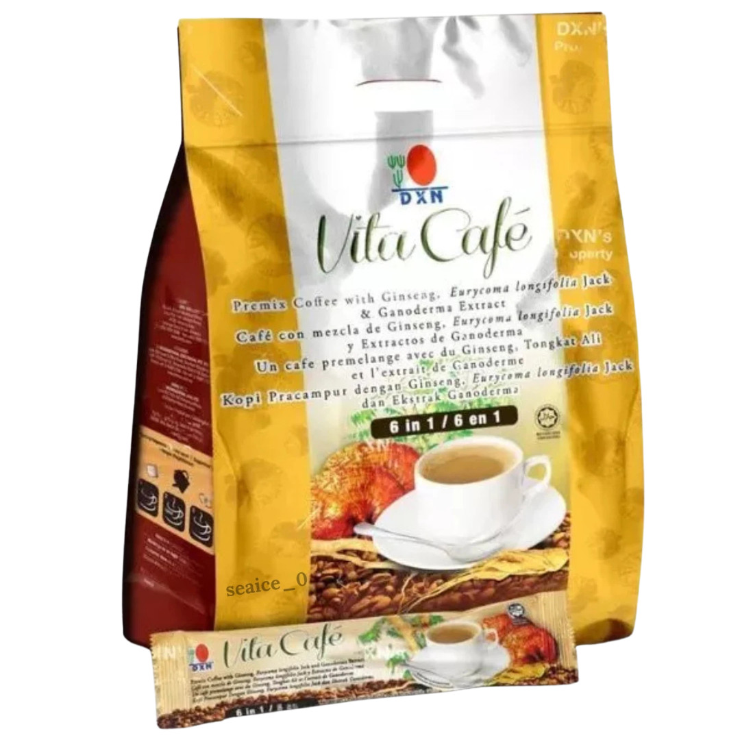 4 Packs DXN Vita Cafe 6 in 1 Ganoderma Coffee Eurycoma Lingzhi Reishi gallery