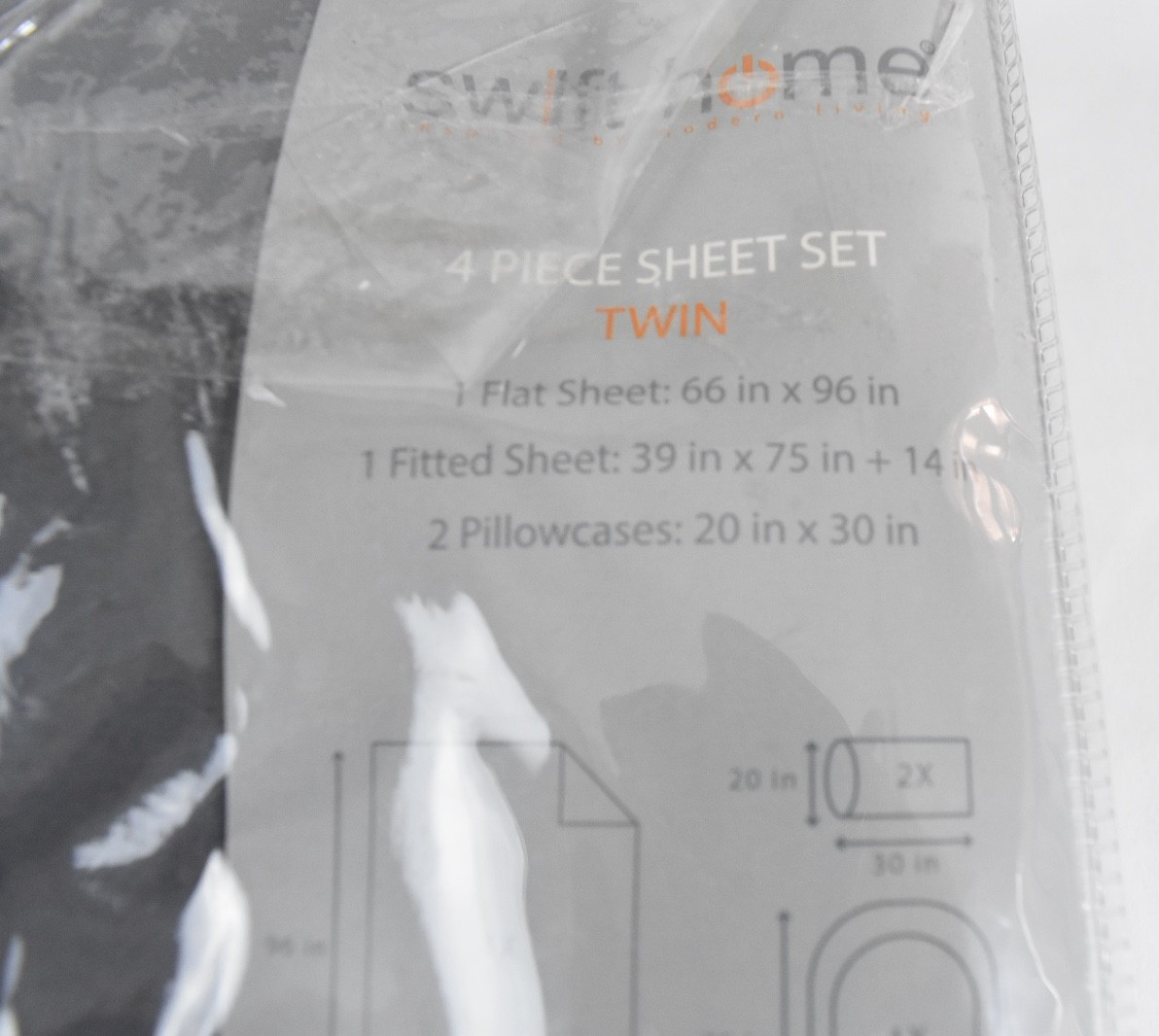 Swift Home Twin Sheet Set 4 Pc Premier Quality Bedding Soft Solid gallery