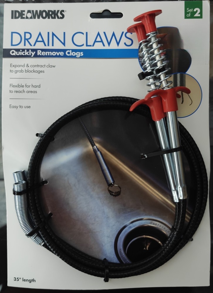 Drain Claws Ideaworks Quickly Remove Clogs Set Of 2