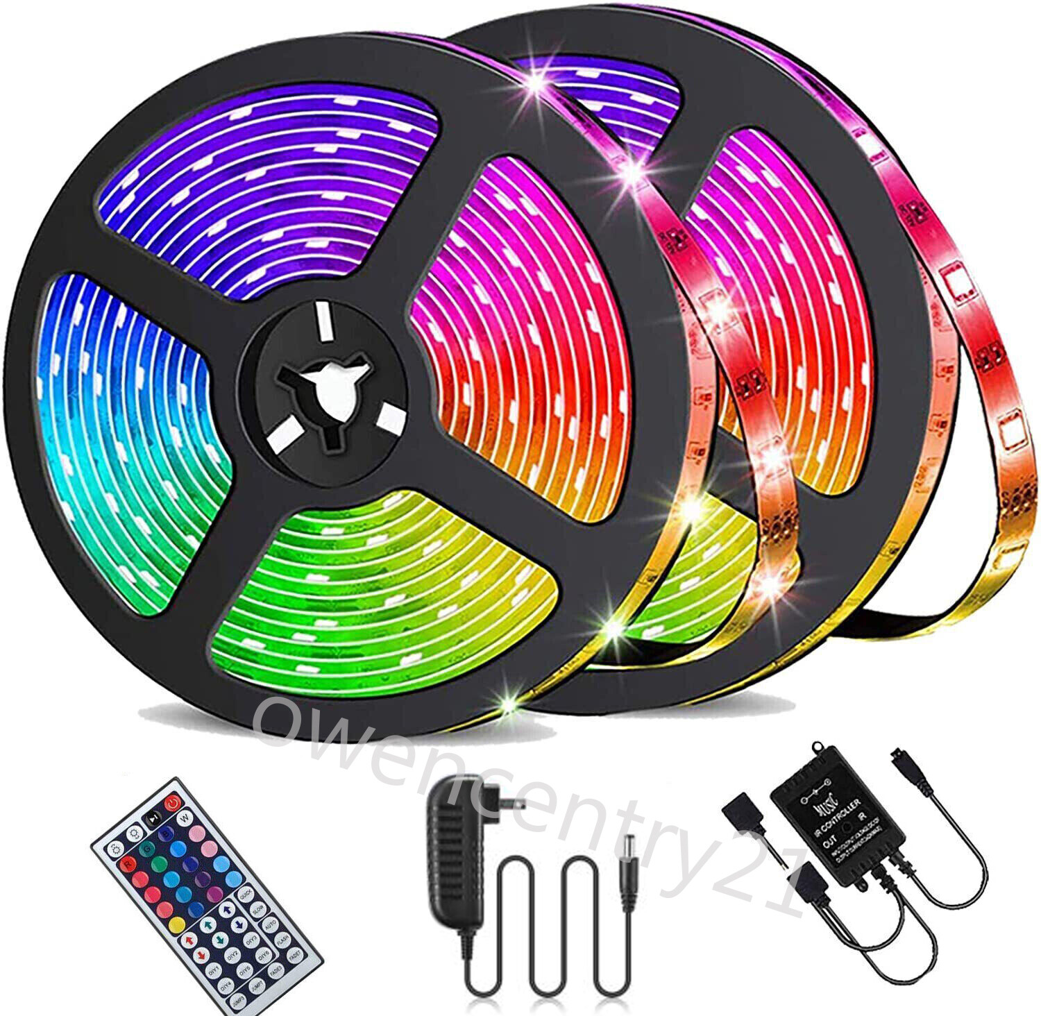 USA - LED Strip Lights 100ft 50ft 5050 RGB Room Light with Remote gallery