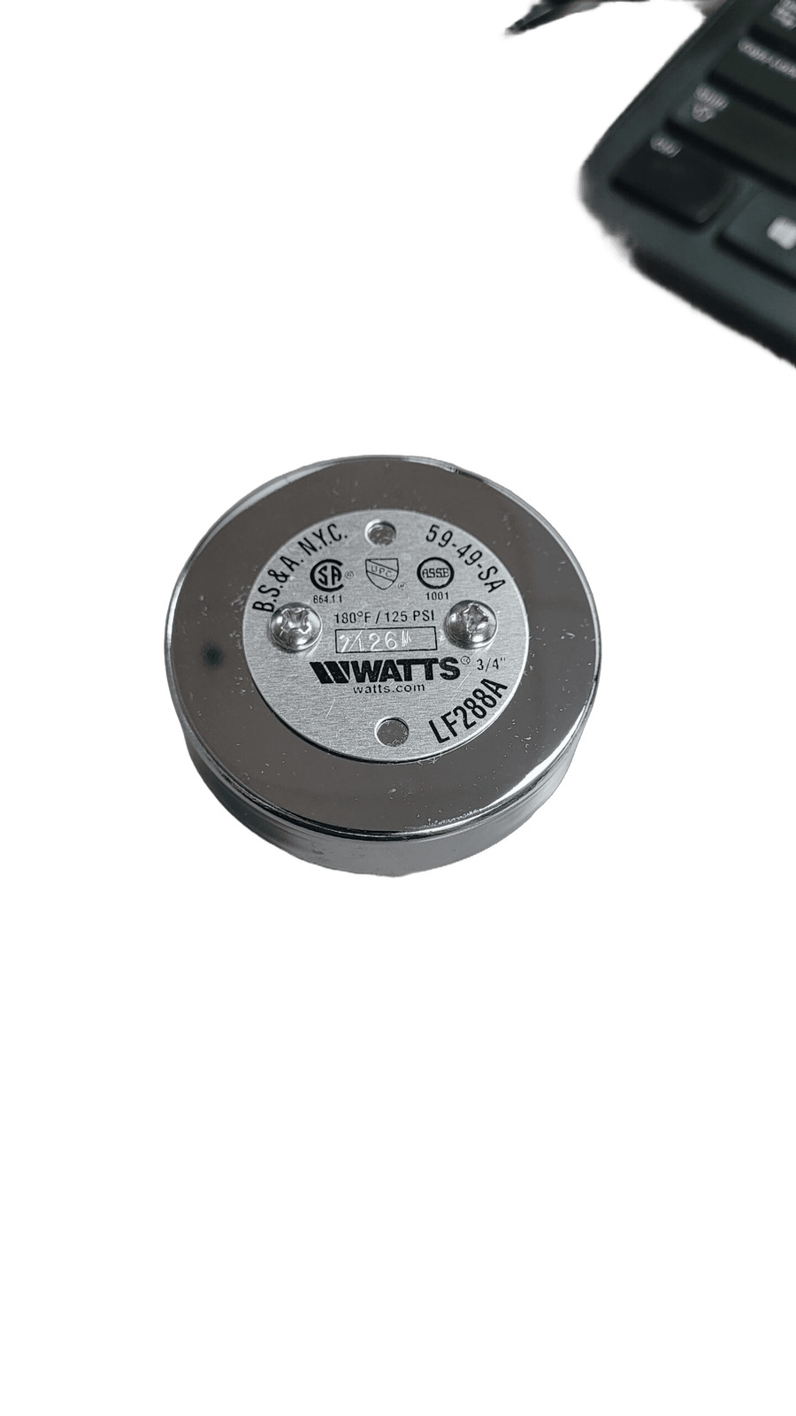Watts LF288AC Vacuum Breaker Anti-Siphon 3/4 In., Lead Free gallery