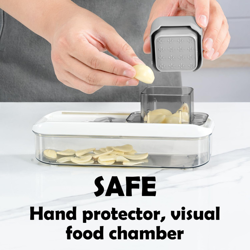 Mini Garlic Slicer Multi-Functional Mandoline Slicer Veggie Shredder Garlic-Ging gallery