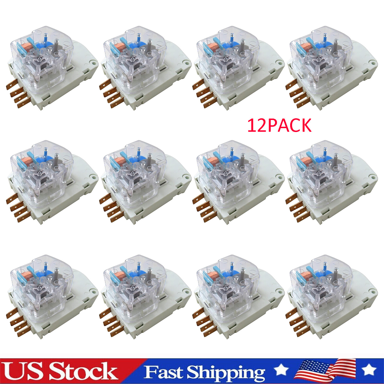 Defrost Timer for Frigidaire Refrigerator 215846602 AP2111929 PS423801 - 12Pack gallery