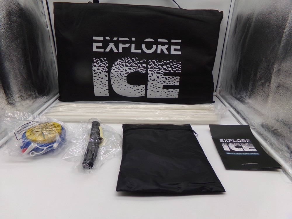 Explore Ice Bath Pro Max Extra Large Athlete Cold Plunge Bath Tub, Black/White