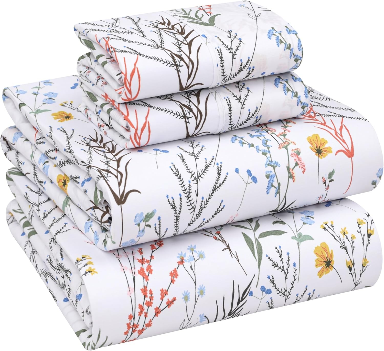 100% Cotton Percale Sheets Queen Size – Crisp Cooling Bed Sheets Hot Sleepers gallery