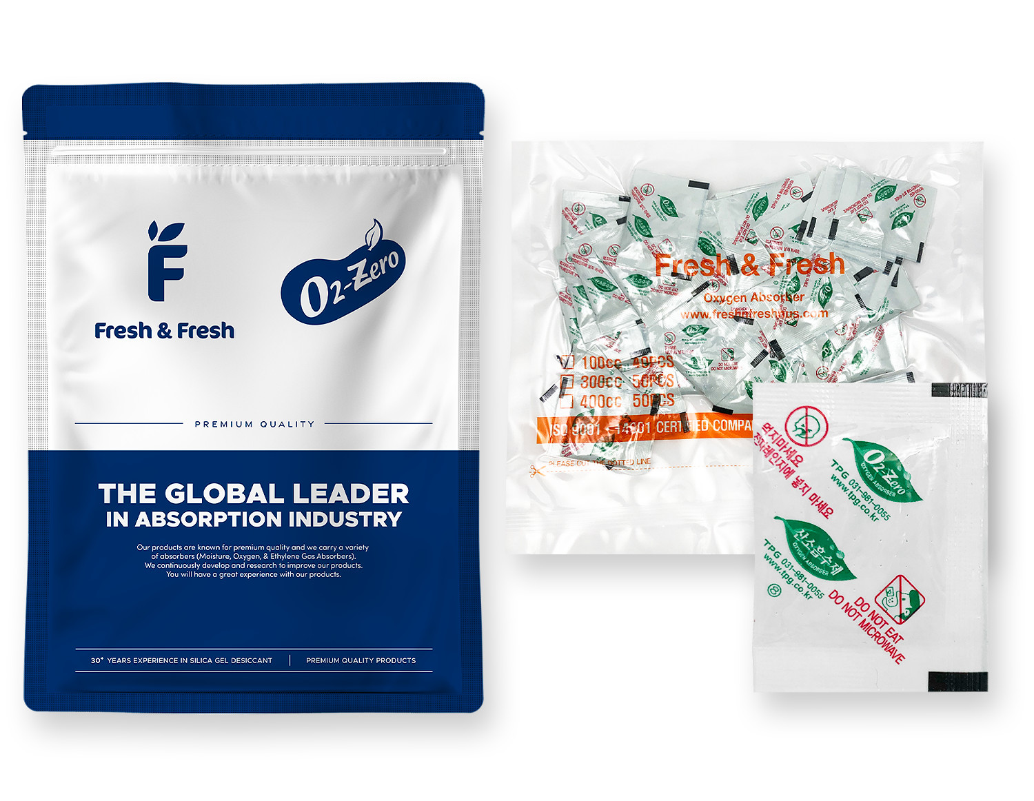 Fresh & Fresh (40 Packet) Premium Oxygen Absorbers 100 CC- (1 bag of 40 packet) gallery