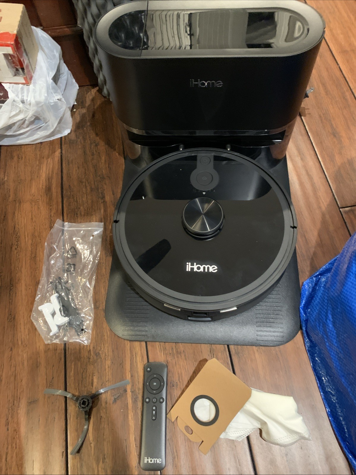 iHome AutoVac Nova S1 Pro Self Empty Robot Vacuum, LIDAR Mapping, 150 Min Run gallery
