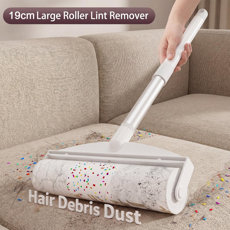 7.5 Inch Large Surface Lint Roller with 120 Sheets, Giant Extra Sticky Roller fo gallery
