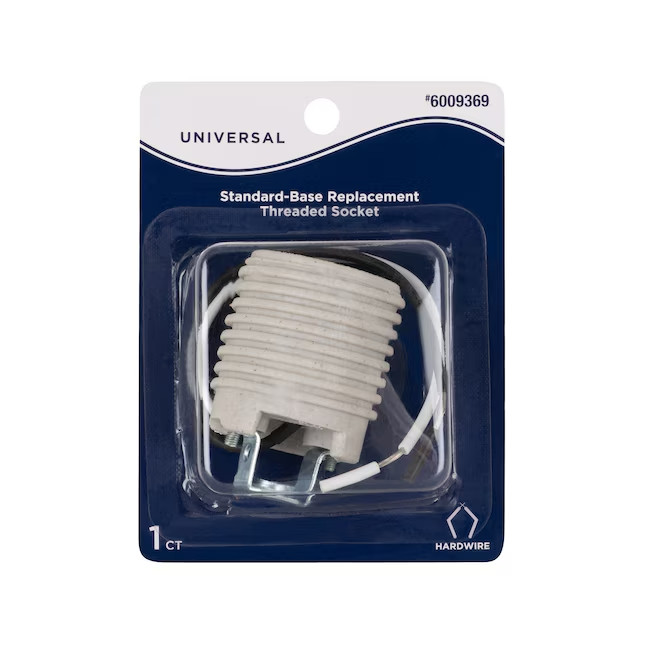 Harbor Breeze 3-Way Ceramic Lamp Socket , White gallery