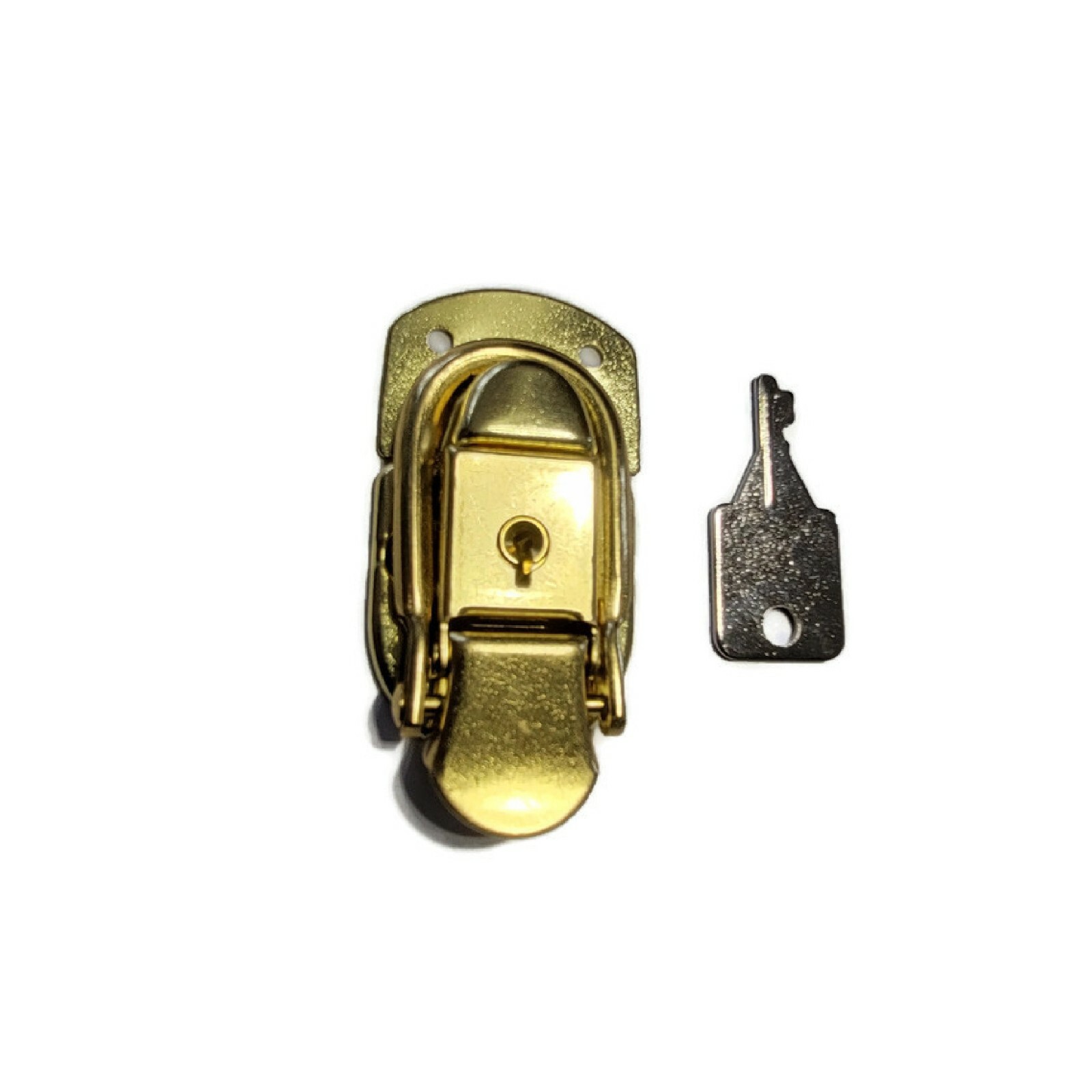 Lockable Box Latch Small Trunk Drawbolt - chest, steamer antique vintage gallery