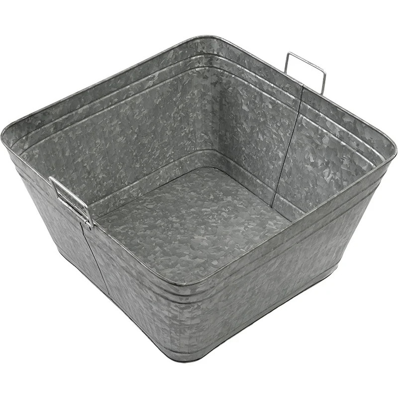 Multi-Functional Galvanized Metal Tub on Stand Beverage Planter Home Decor 32"H gallery