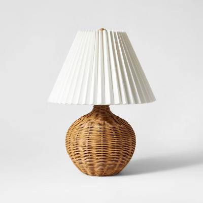 Natural Wicker Table Lamp Brown - Threshold designed with Studio McGee gallery