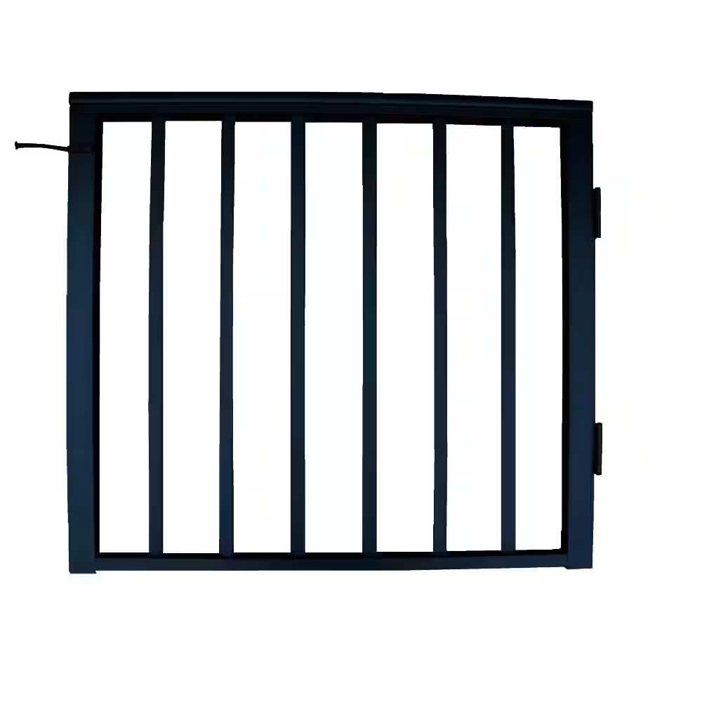 36 in X 42 In. Textured Black Pre-Built Aluminum Single-Panel Gate gallery