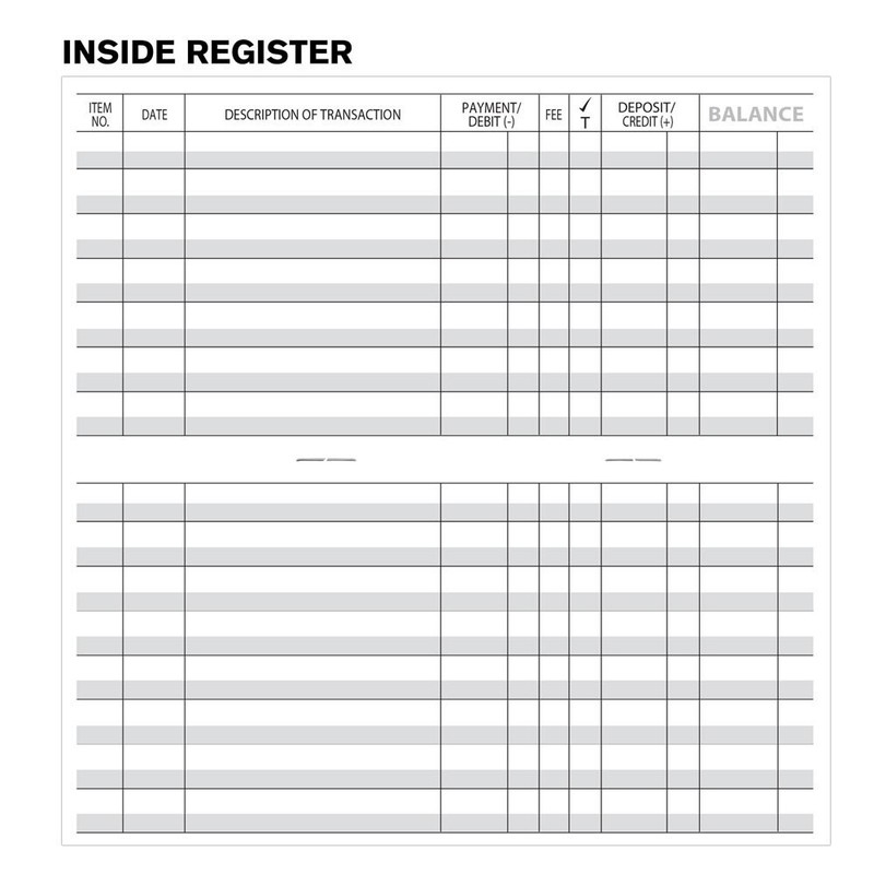 1 Checkbook Transaction Registers 2025 2026 2027 Calendar Check Book Register gallery