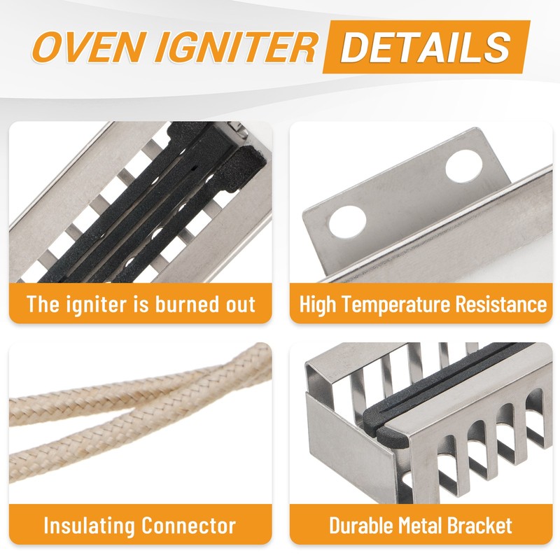WB13K21 Oven Igniter Replacement for G-E Sam-sung Hot-point Ken-more Gas Range gallery