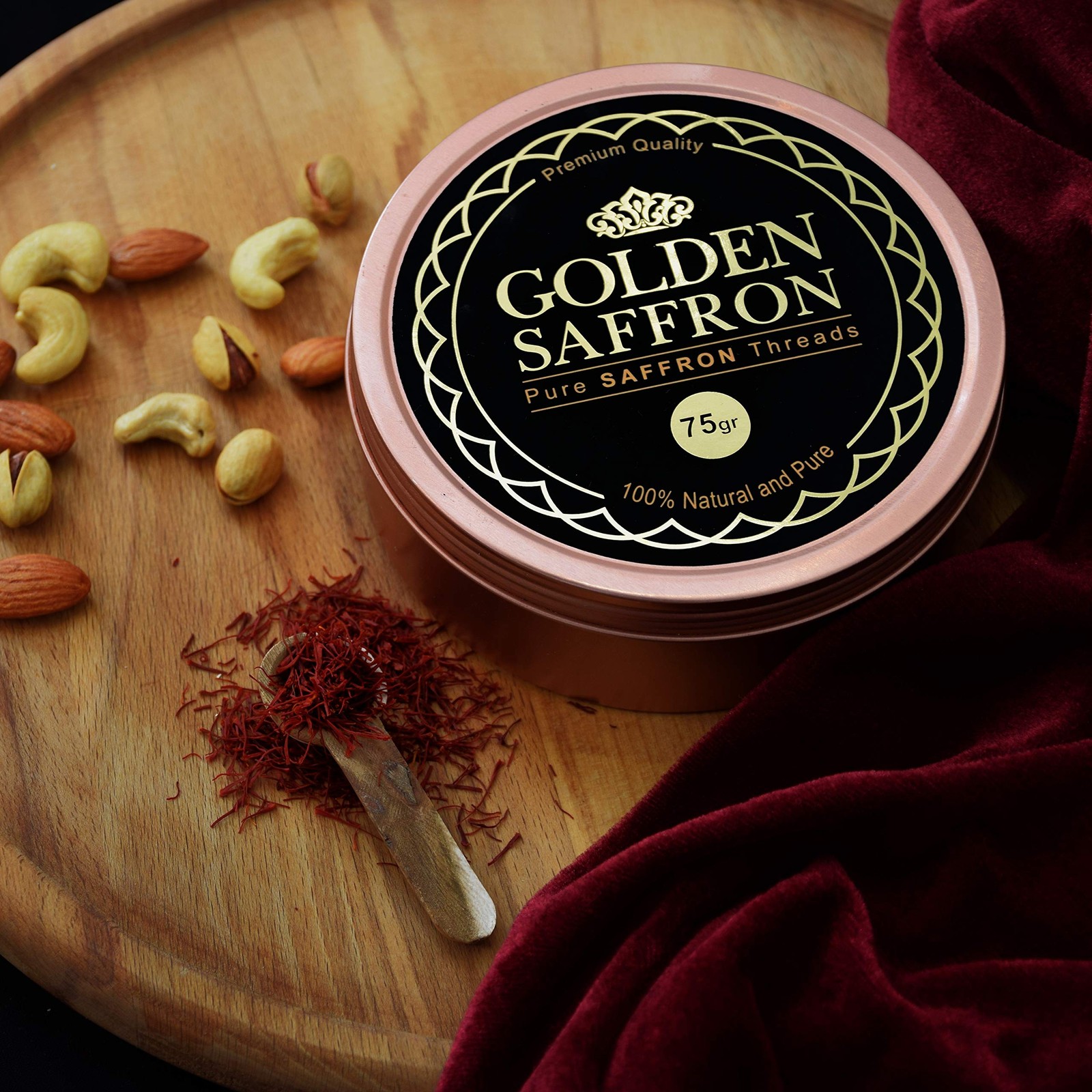 Golden Saffron, Finest Pure Premium All Red Saffron Threads, Grade A+ Super N... gallery