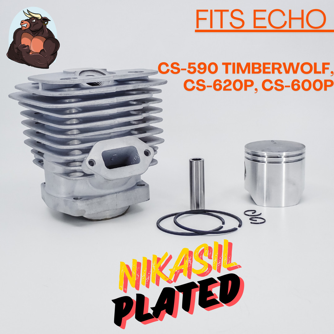 DUKE'S NIKASIL CYLINDER KIT FITS ECHO CS-620P, UPGRADES CS-590, CS-600P 45MM gallery