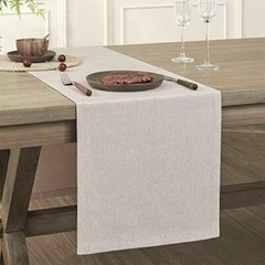Basic Linen Style Table Runner, 14 x 48 Inch 14×48 Inch Light Natural Chambray