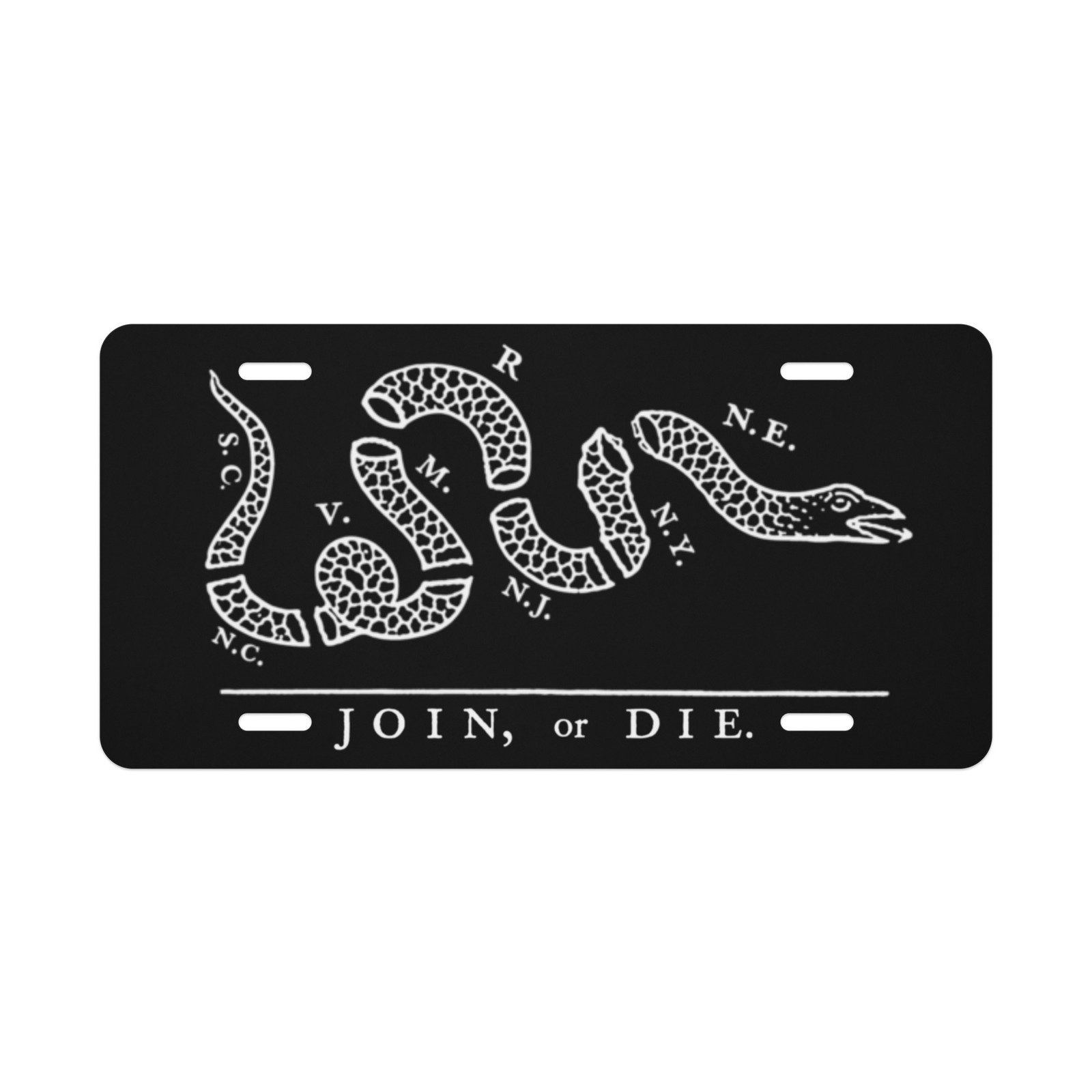Join or Die License Plate Freedom Vanity Plate gallery