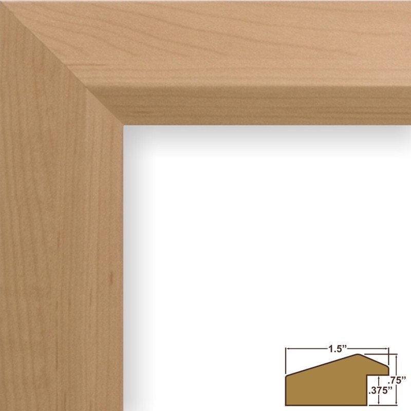 Craig Frames Balla, 1.75 Inch Wide American Maple Light Brown Picture Frame gallery