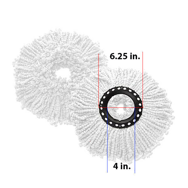 4 NEW Replacement Microfiber Mop Head Refill For Hurricane Magic Mop 360° Spin gallery