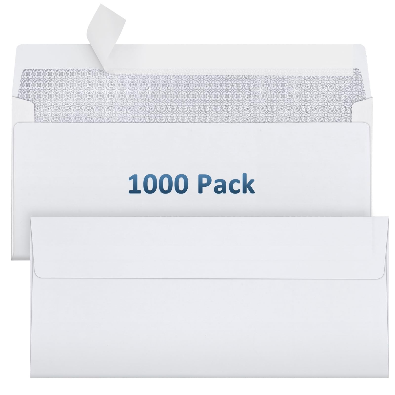 1000 Pack #10 Security Envelopes Self Seal - 4-1/8 x 9-1/2 Inch White Busines... gallery