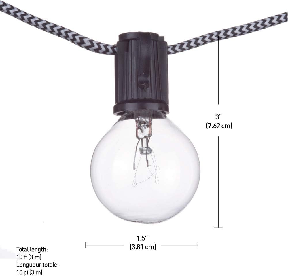 Globe Electric Denver Designer Series Indoor/Outdoor 10 x String Lights - 10 ft gallery