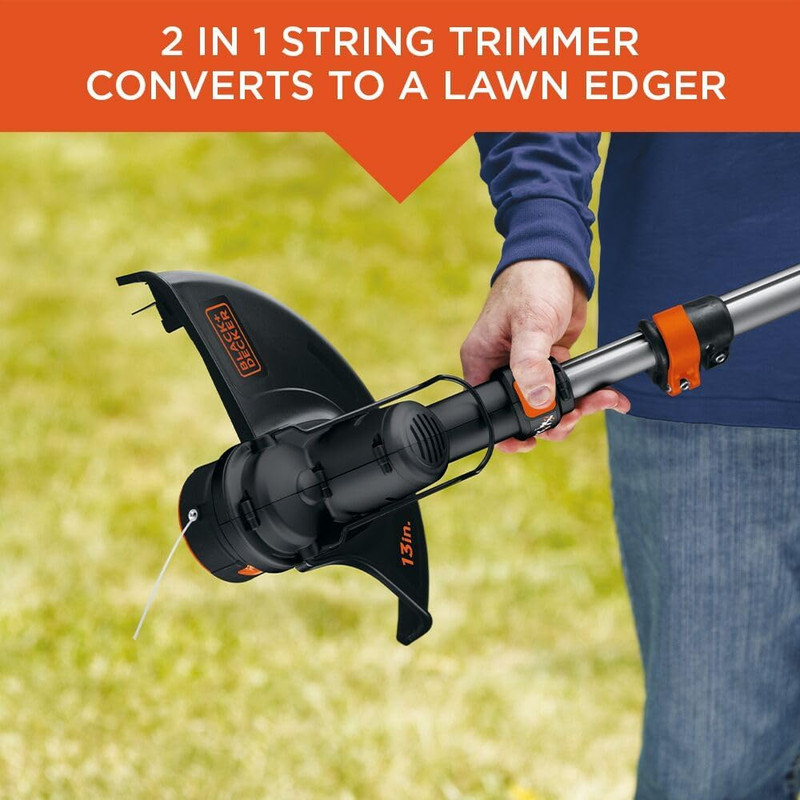 BLACK+DECKER 40V MAX String Trimmer and Lawn Edger, 13 Inch Weed Eater, Far Reac gallery