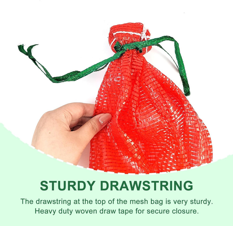 20 Pack Extra Large Mesh Storage Produce Bags - Reusable, 20 lbs Capacity, Washa gallery