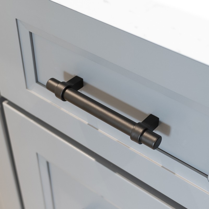Black Modern Cabinet Handles T Bar Pulls Kitchen Drawer Hardware Stainless Steel gallery