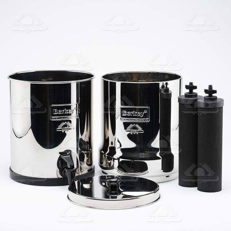 Berkey Water Filter System With 2 Black BB9-2 Filters Brand New gallery