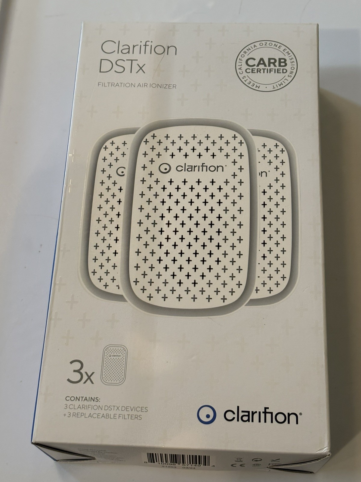 Clarifion - DSTx Filtration Air Purifier (3 Pack) Plug In Air Ionizer HEPA / New gallery