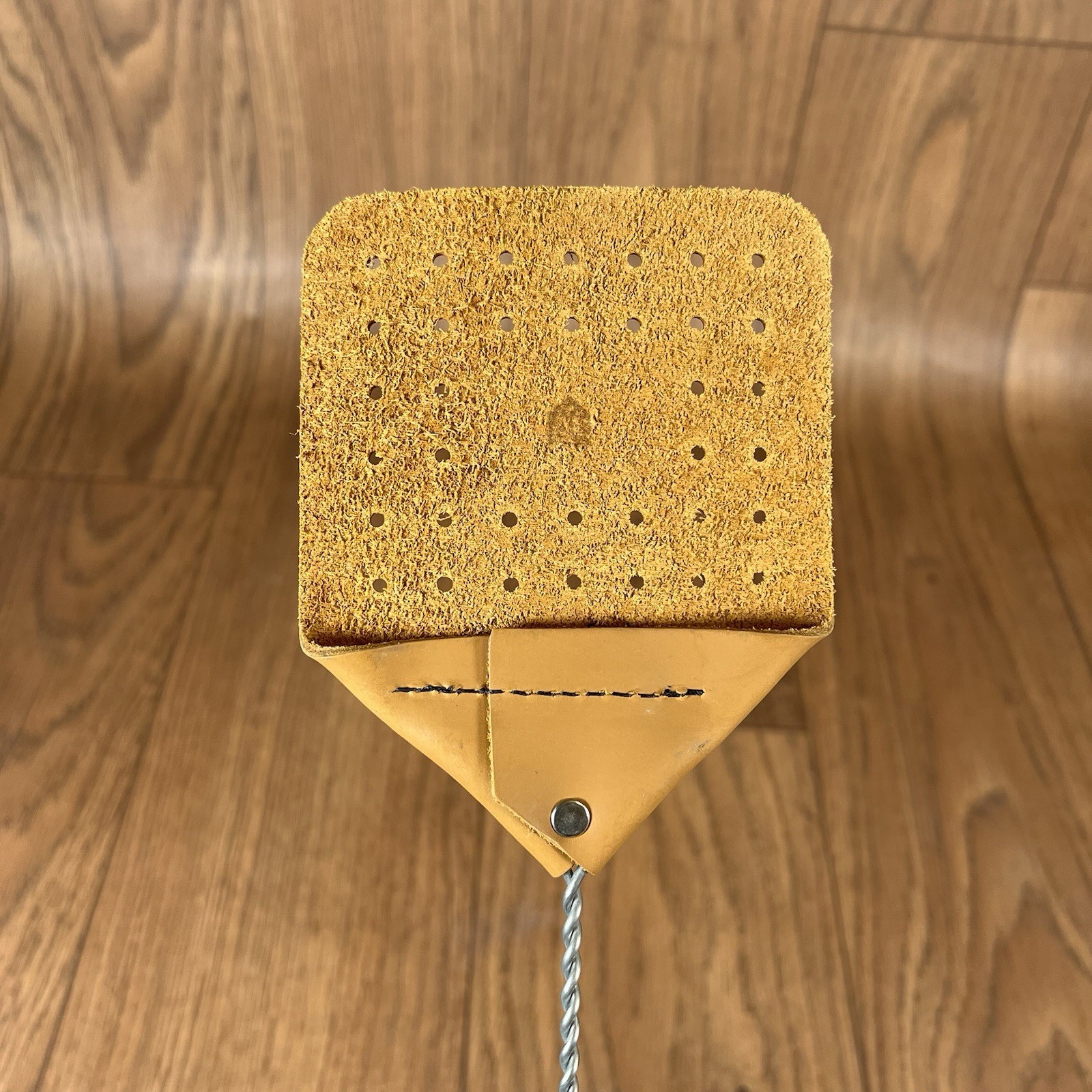 Amish Genuine Leather Fly Swatter - Light Brown 17 inch New gallery