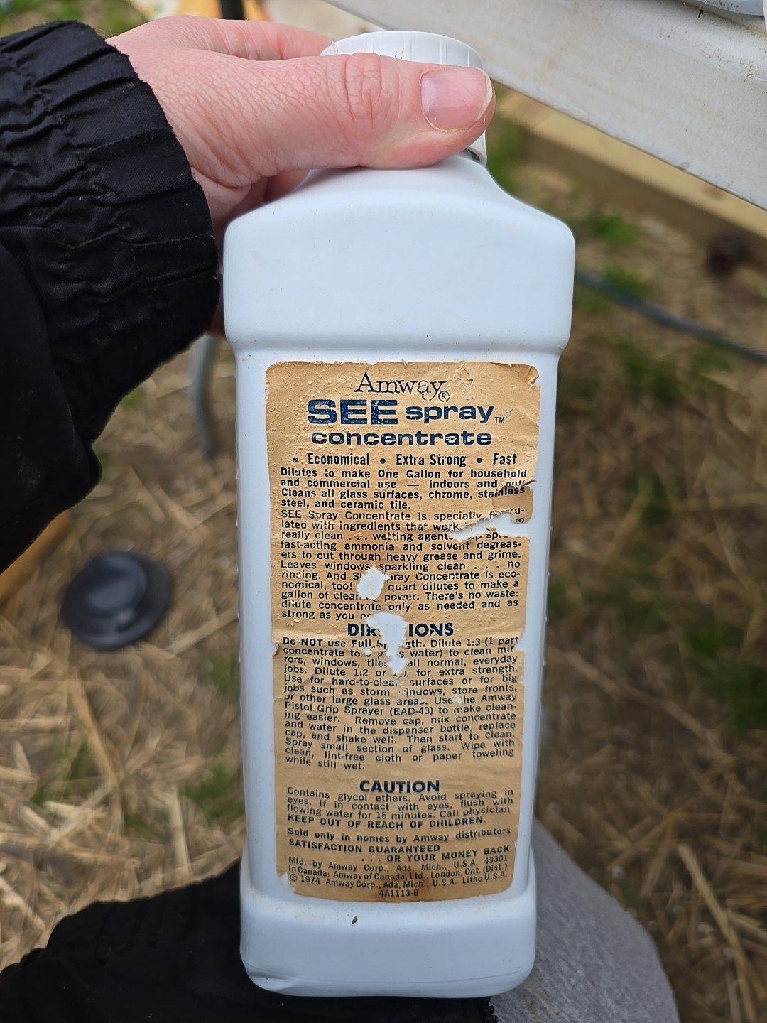 Amway SEE Spray Concentrate Window Glass Cleaner 32 Fl Oz NOS Some Label Damage gallery