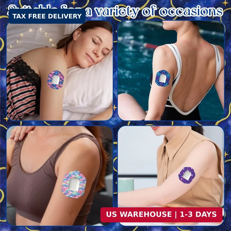 25pcs Galaxy Overpatches Waterproof Compatible with Omnipod 5, 5 Style Breathabl gallery