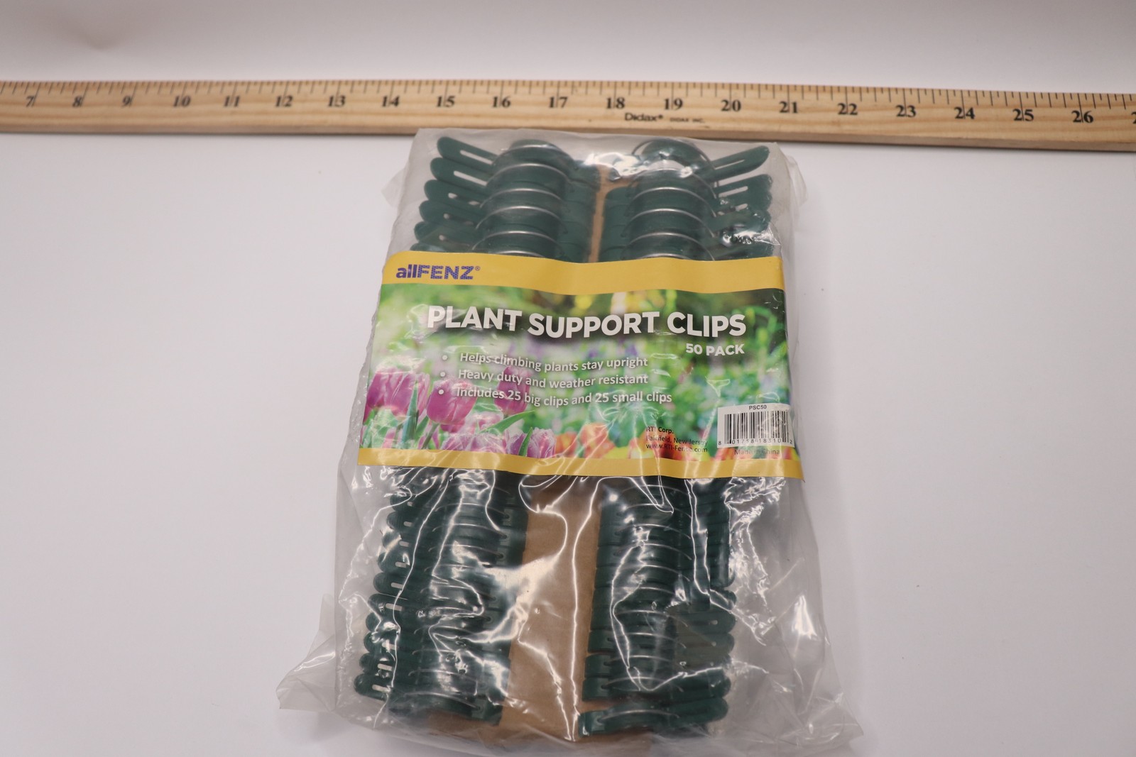 (50-Pk) Allfenz Plant Support Clips Plastic Green PSC50 gallery