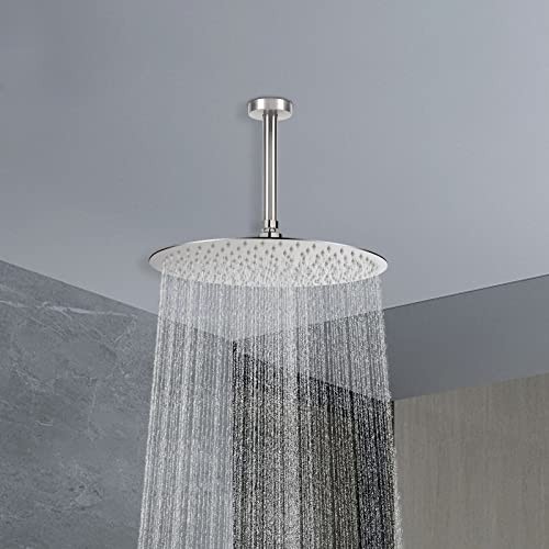 Ceiling Mounted Shower Arm, Rain Extension Arm with Brushed Nickel 6 Inch gallery